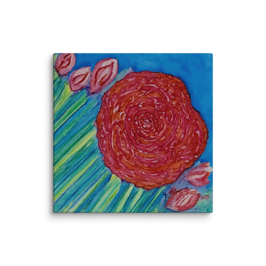 Original canvas wall art featuring watercolor art design, perfect for home decor, gallery walls, or office spaces—high-quality artwork that adds color, character, and creativity to any room.