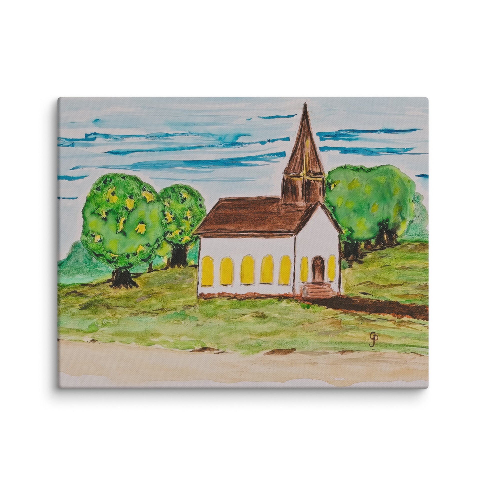 Original canvas wall art featuring watercolor art design, perfect for home decor, gallery walls, or office spaces—high-quality artwork that adds color, character, and creativity to any room.