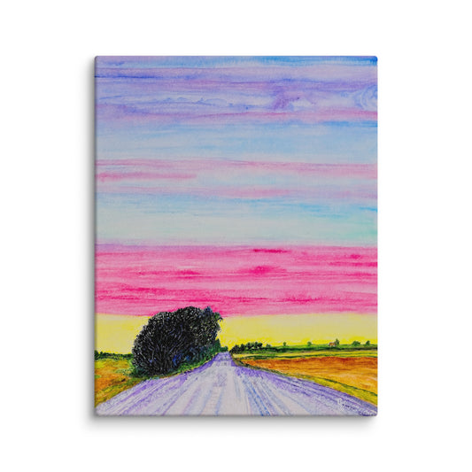 Original canvas wall art featuring watercolor art design, perfect for home decor, gallery walls, or office spaces—high-quality artwork that adds color, character, and creativity to any room.