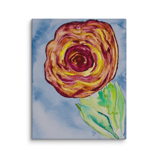 Original canvas wall art featuring watercolor art design, perfect for home decor, gallery walls, or office spaces—high-quality artwork that adds color, character, and creativity to any room.