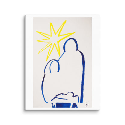 Abstract nativity painting