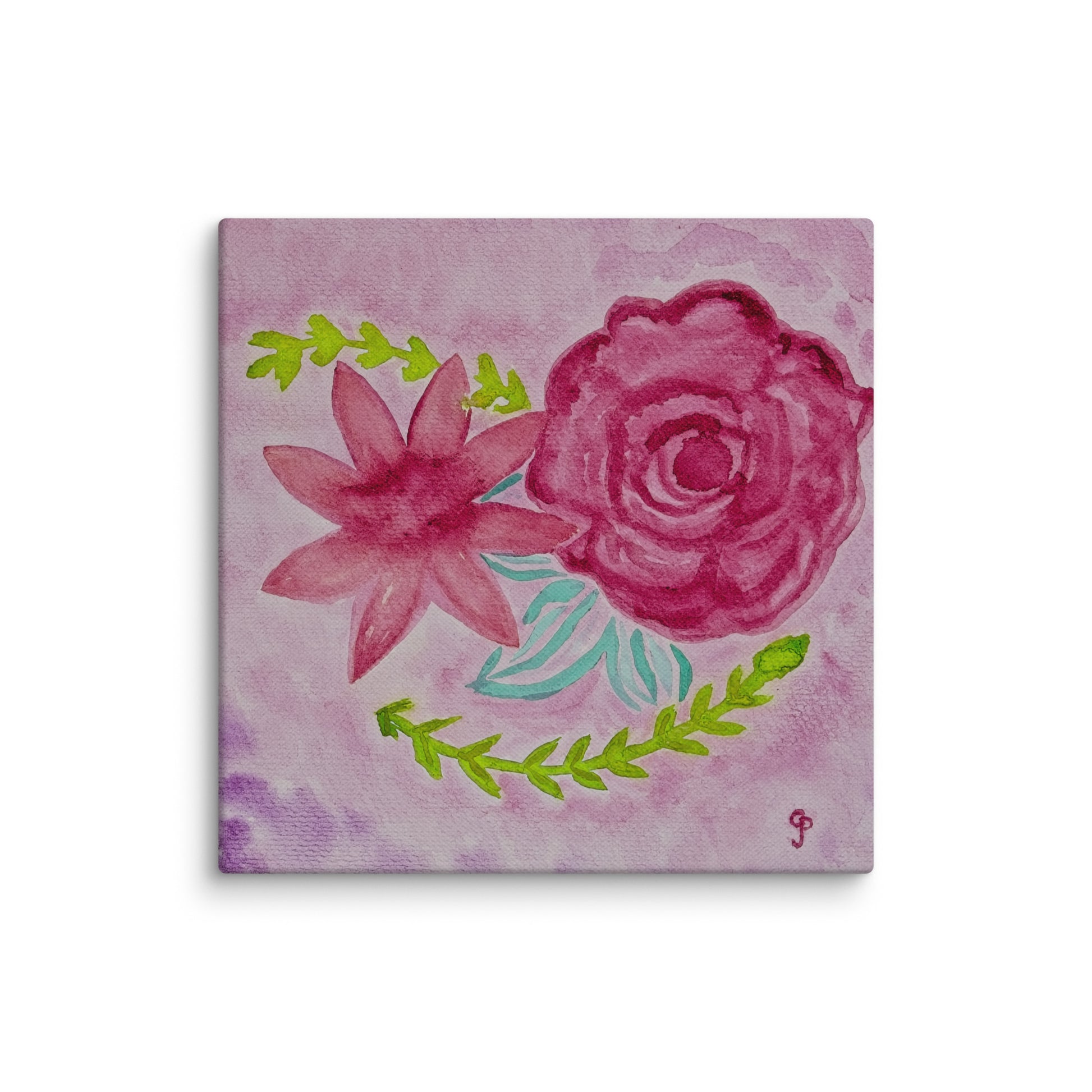 Original canvas wall art featuring watercolor art design, perfect for home decor, gallery walls, or office spaces—high-quality artwork that adds color, character, and creativity to any room.