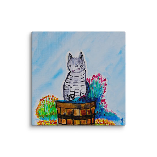 Original canvas wall art featuring watercolor art design, perfect for home decor, gallery walls, or office spaces—high-quality artwork that adds color, character, and creativity to any room.