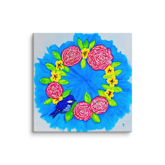 Original canvas wall art featuring watercolor art design, perfect for home decor, gallery walls, or office spaces—high-quality artwork that adds color, character, and creativity to any room.