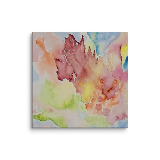 Original canvas wall art featuring watercolor art design, perfect for home decor, gallery walls, or office spaces—high-quality artwork that adds color, character, and creativity to any room.