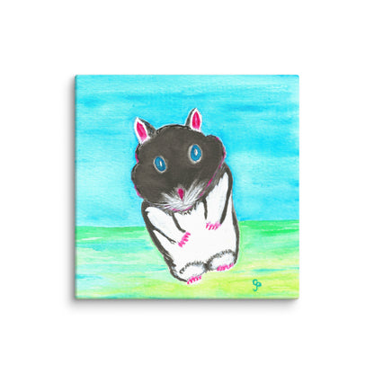 Original canvas wall art featuring watercolor art design, perfect for home decor, gallery walls, or office spaces—high-quality artwork that adds color, character, and creativity to any room.