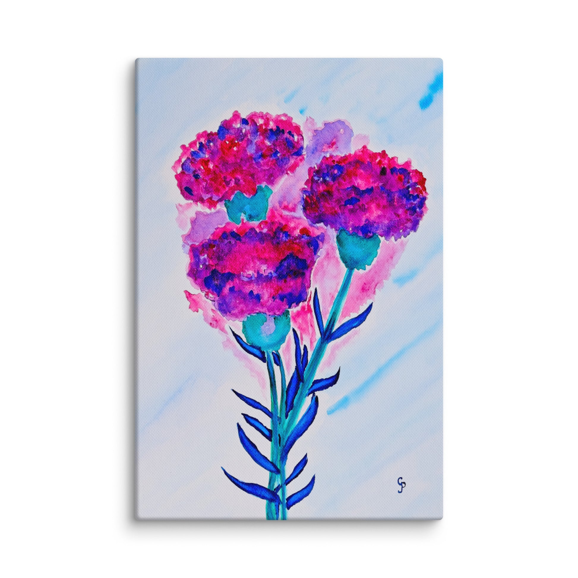 Original canvas wall art featuring watercolor art design, perfect for home decor, gallery walls, or office spaces—high-quality artwork that adds color, character, and creativity to any room.