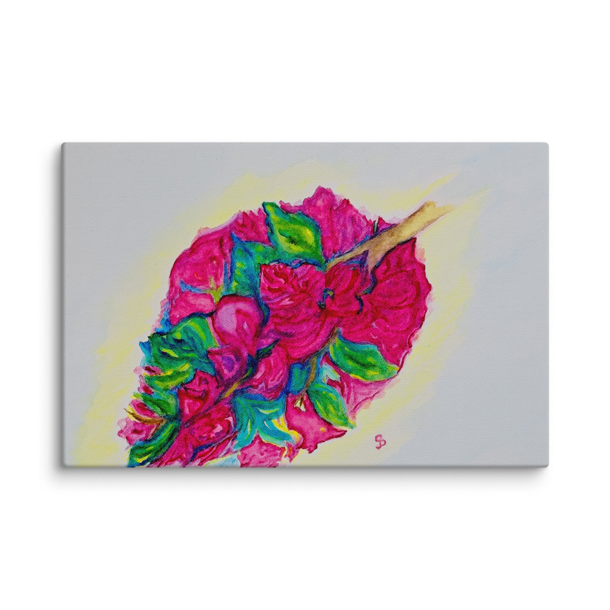 Original canvas wall art featuring watercolor art design, perfect for home decor, gallery walls, or office spaces—high-quality artwork that adds color, character, and creativity to any room.