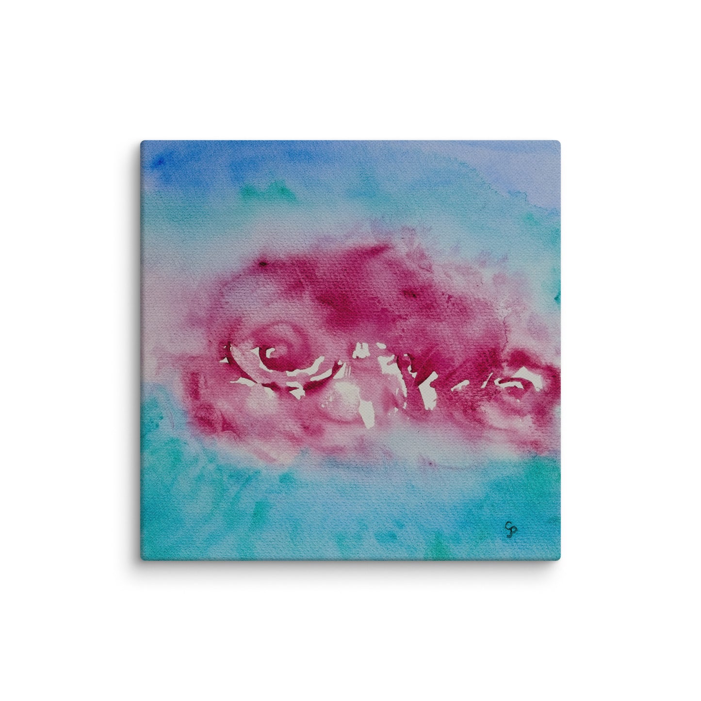 Original canvas wall art featuring watercolor art design, perfect for home decor, gallery walls, or office spaces—high-quality artwork that adds color, character, and creativity to any room.