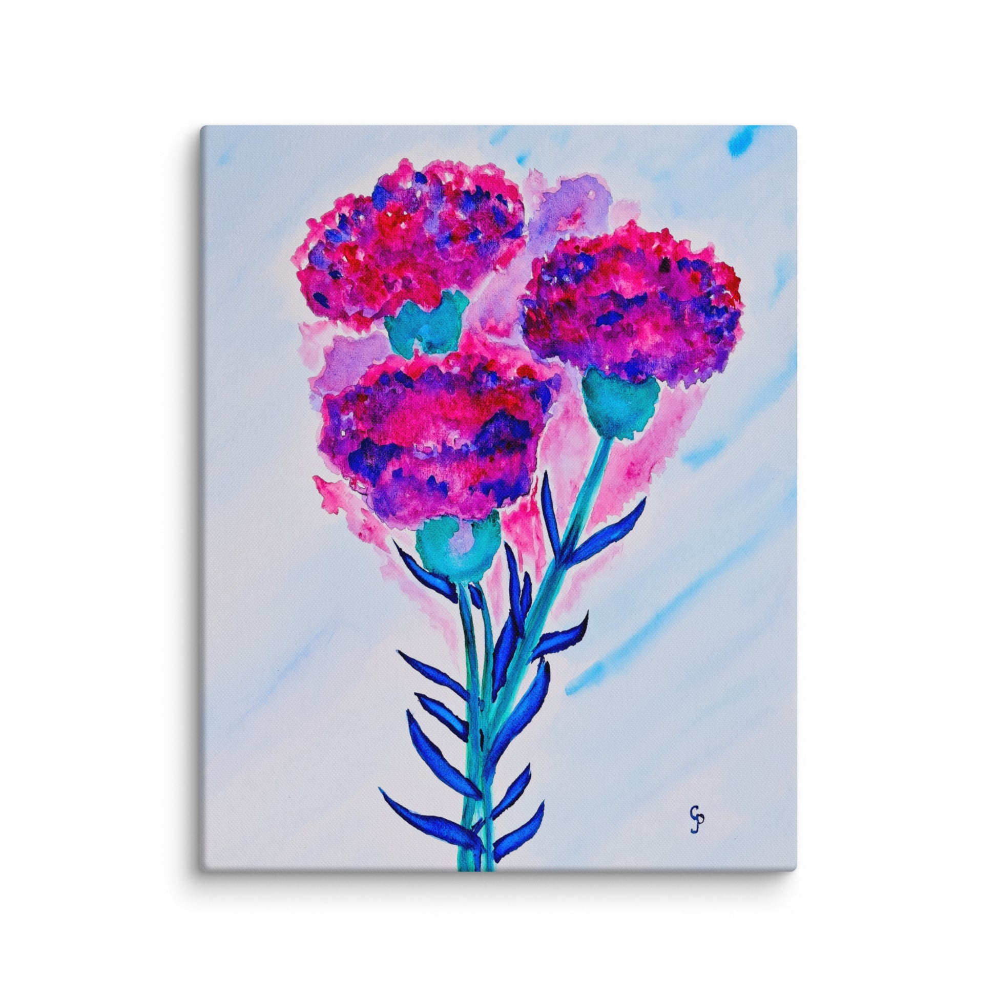 Original canvas wall art featuring watercolor art design, perfect for home decor, gallery walls, or office spaces—high-quality artwork that adds color, character, and creativity to any room.
