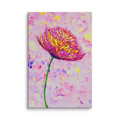 Original canvas wall art featuring watercolor art design, perfect for home decor, gallery walls, or office spaces—high-quality artwork that adds color, character, and creativity to any room.