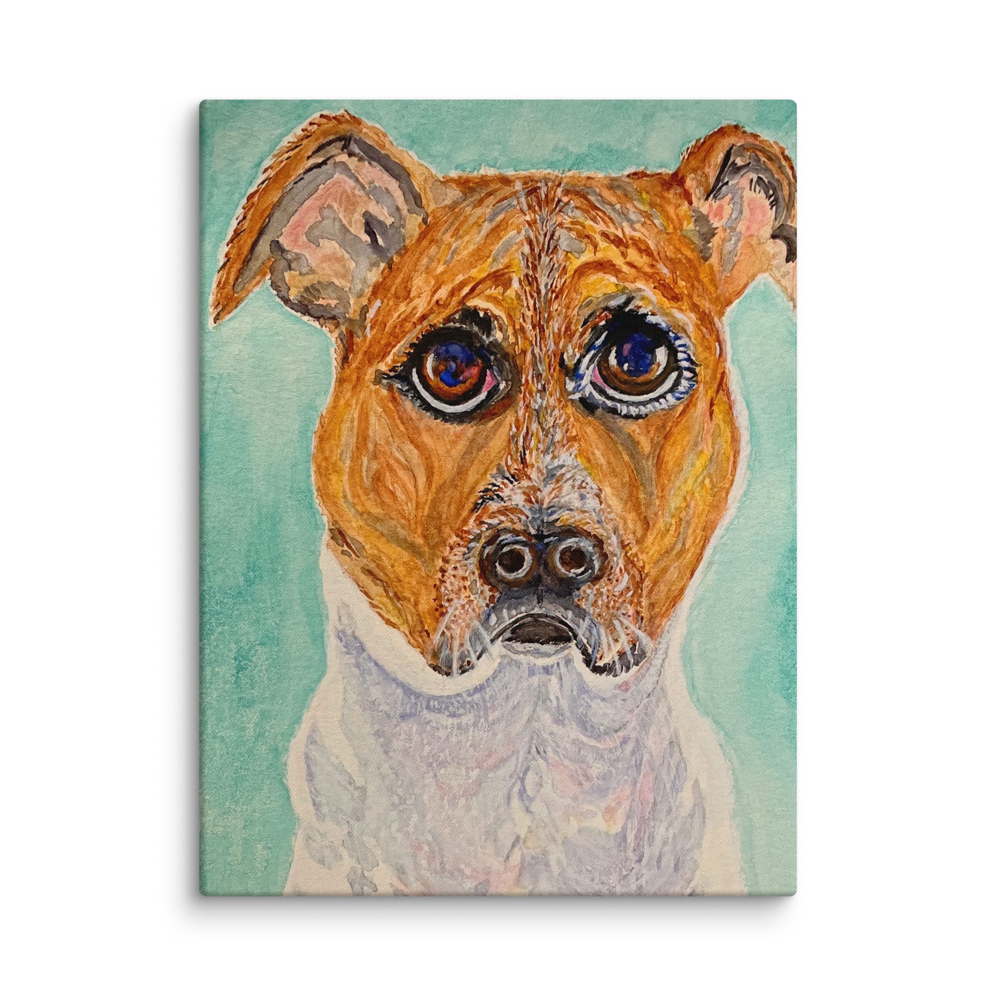 Original canvas wall art featuring watercolor art design, perfect for home decor, gallery walls, or office spaces—high-quality artwork that adds color, character, and creativity to any room.