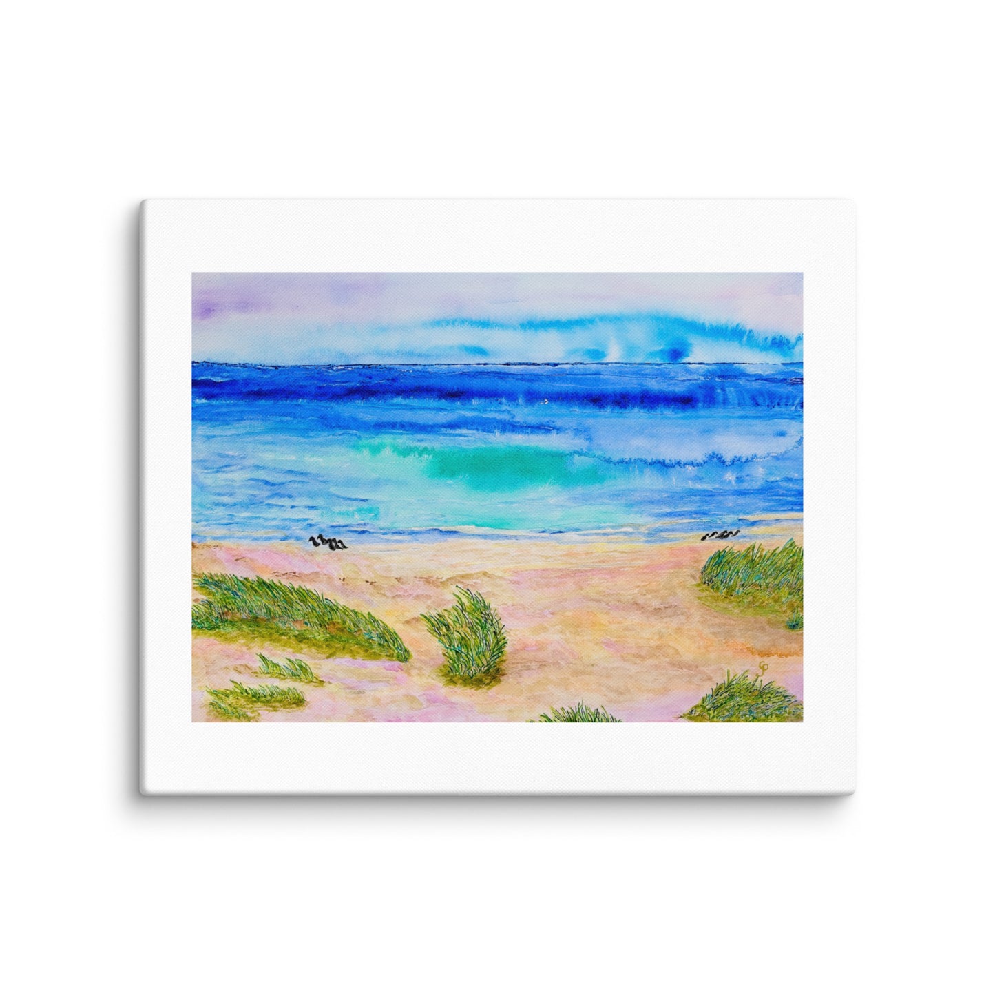 Original canvas wall art featuring watercolor art design, perfect for home decor, gallery walls, or office spaces—high-quality artwork that adds color, character, and creativity to any room.