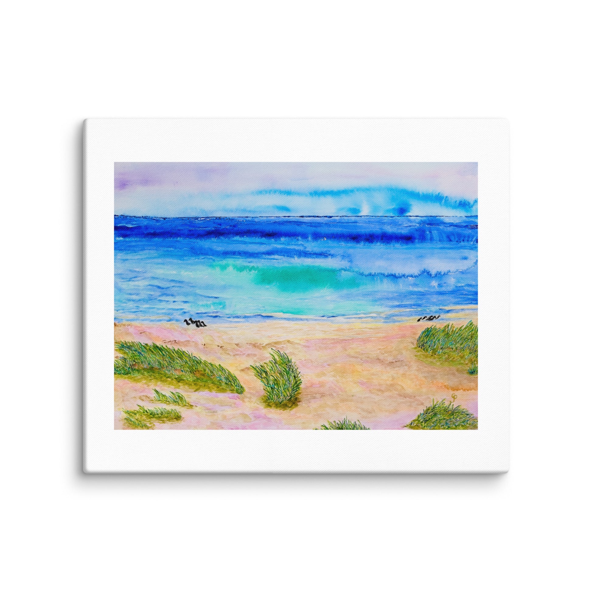 Original canvas wall art featuring watercolor art design, perfect for home decor, gallery walls, or office spaces—high-quality artwork that adds color, character, and creativity to any room.