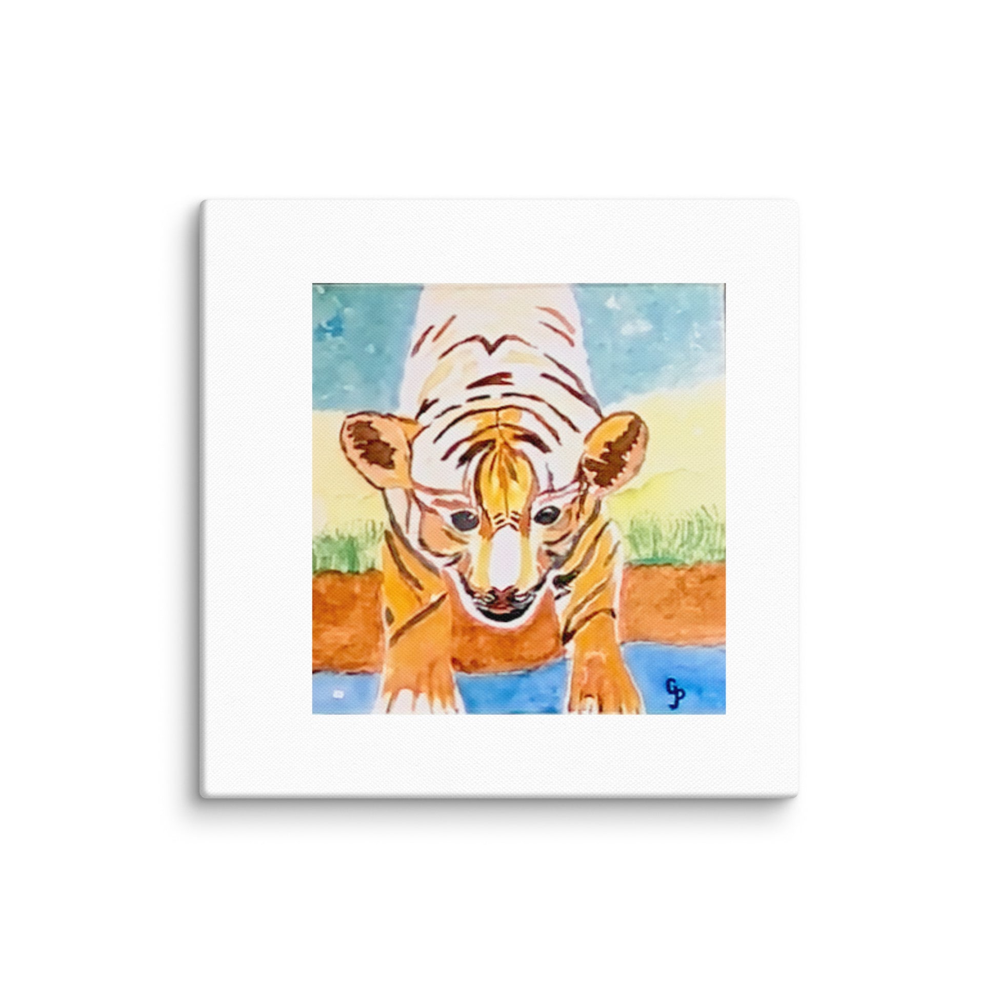 Original canvas wall art featuring watercolor art design, perfect for home decor, gallery walls, or office spaces—high-quality artwork that adds color, character, and creativity to any room.