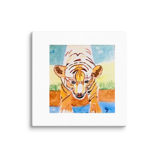 Original canvas wall art featuring watercolor art design, perfect for home decor, gallery walls, or office spaces—high-quality artwork that adds color, character, and creativity to any room.
