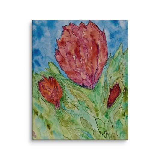 Original canvas wall art featuring watercolor art design, perfect for home decor, gallery walls, or office spaces—high-quality artwork that adds color, character, and creativity to any room.