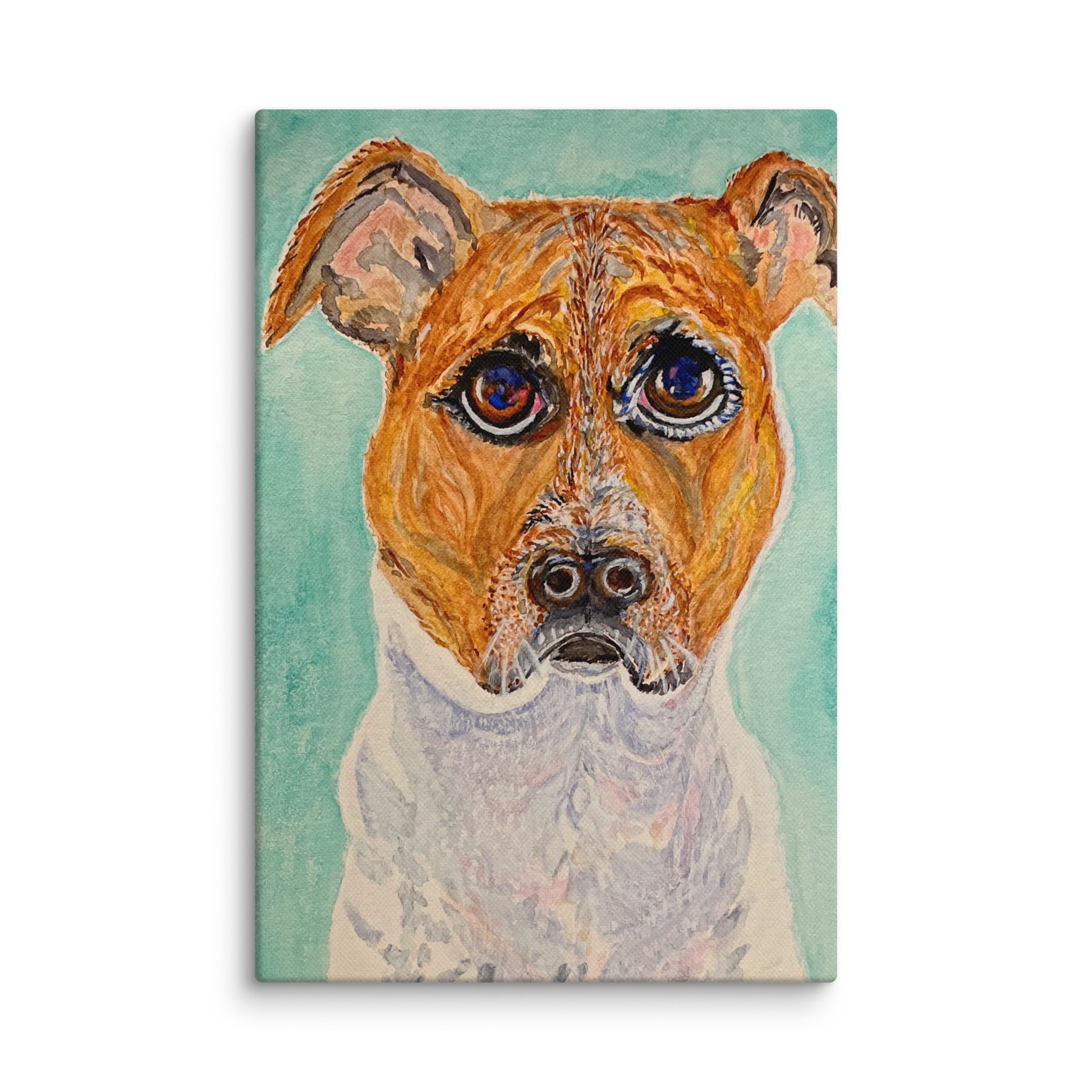 Original canvas wall art featuring watercolor art design, perfect for home decor, gallery walls, or office spaces—high-quality artwork that adds color, character, and creativity to any room.
