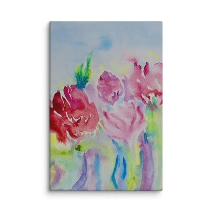Original canvas wall art featuring watercolor art design, perfect for home decor, gallery walls, or office spaces—high-quality artwork that adds color, character, and creativity to any room.