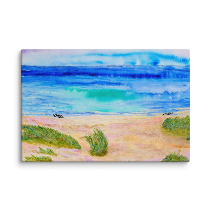 Original canvas wall art featuring watercolor art design, perfect for home decor, gallery walls, or office spaces—high-quality artwork that adds color, character, and creativity to any room.