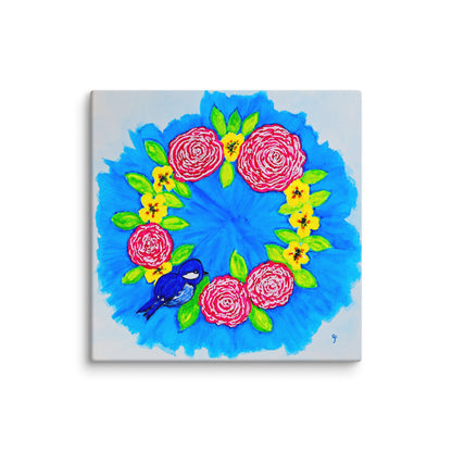 Original canvas wall art featuring watercolor art design, perfect for home decor, gallery walls, or office spaces—high-quality artwork that adds color, character, and creativity to any room.
