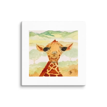 Original canvas wall art featuring watercolor art design, perfect for home decor, gallery walls, or office spaces—high-quality artwork that adds color, character, and creativity to any room.