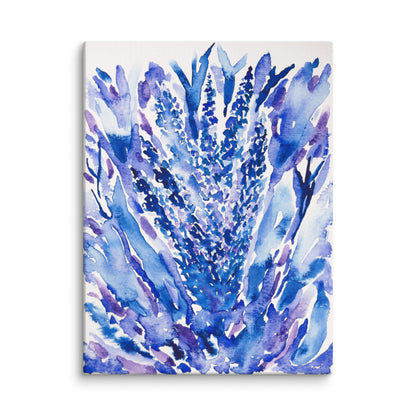 Original watercolor art featuring Texas bluebonnets