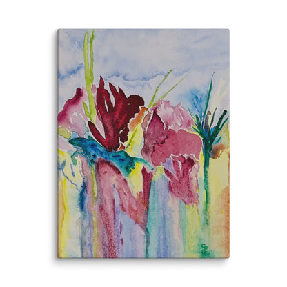 Original canvas wall art featuring watercolor art design, perfect for home decor, gallery walls, or office spaces—high-quality artwork that adds color, character, and creativity to any room.