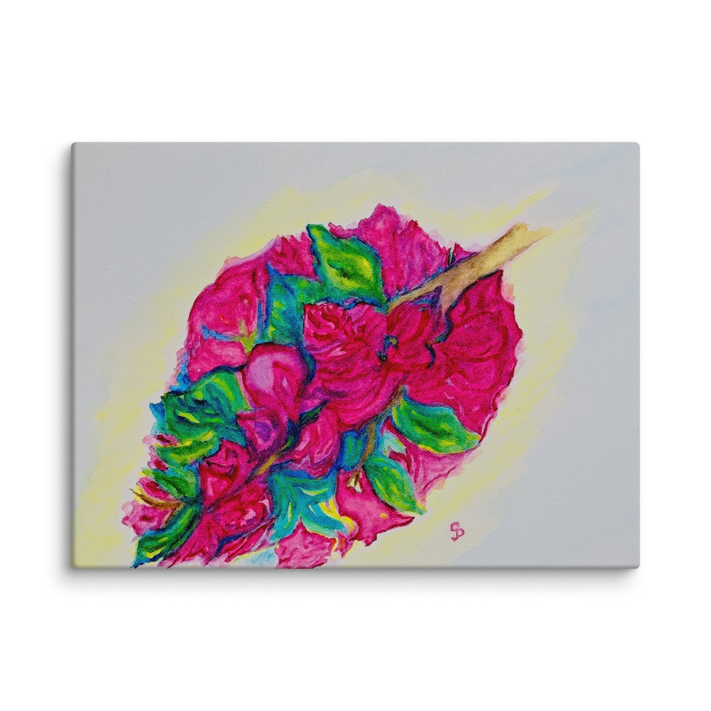 Original canvas wall art featuring watercolor art design, perfect for home decor, gallery walls, or office spaces—high-quality artwork that adds color, character, and creativity to any room.
