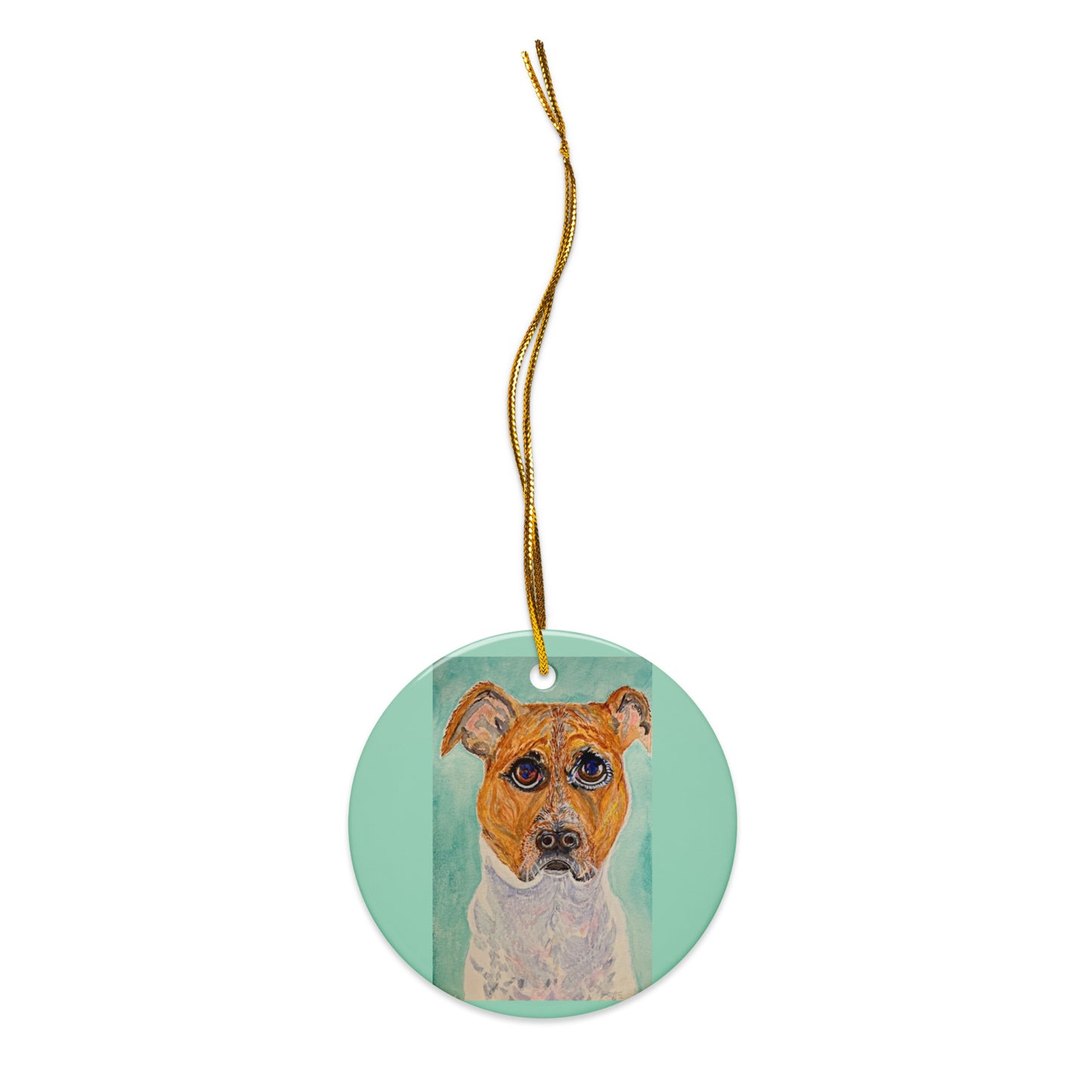 Holiday ornament featuring original artwork, perfect for Christmas trees, seasonal decor, or gift giving—high-quality, artist-designed keepsake to add charm and personality to your celebrations.