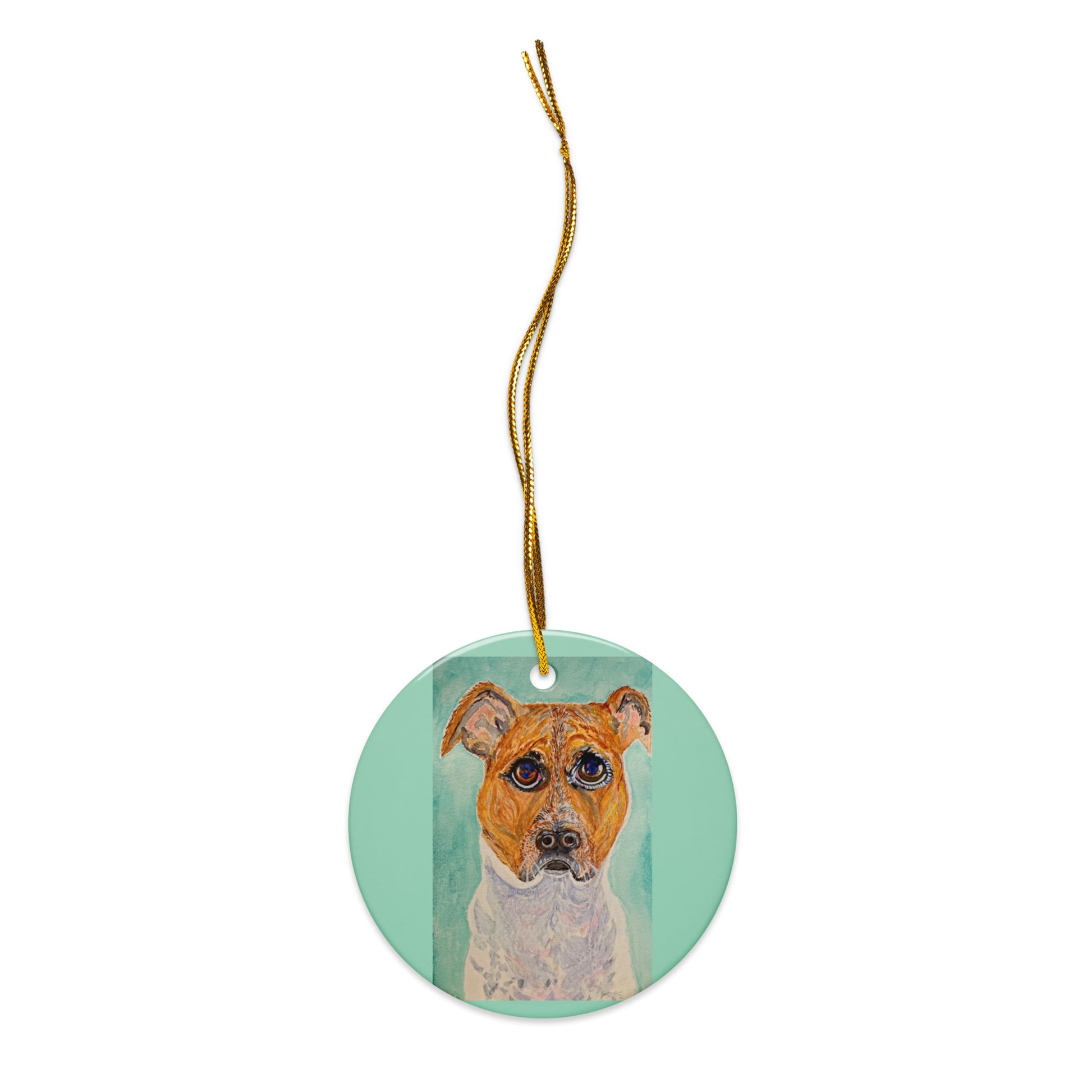 Holiday ornament featuring original artwork, perfect for Christmas trees, seasonal decor, or gift giving—high-quality, artist-designed keepsake to add charm and personality to your celebrations.