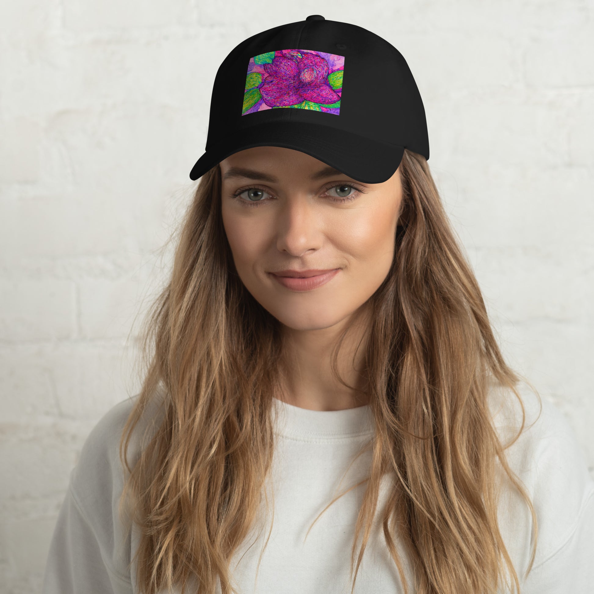 Stylish hat featuring original artwork—comfortable, adjustable, and perfect for everyday wear, outdoor activities, or gifting; ideal for art lovers and trendsetters.
