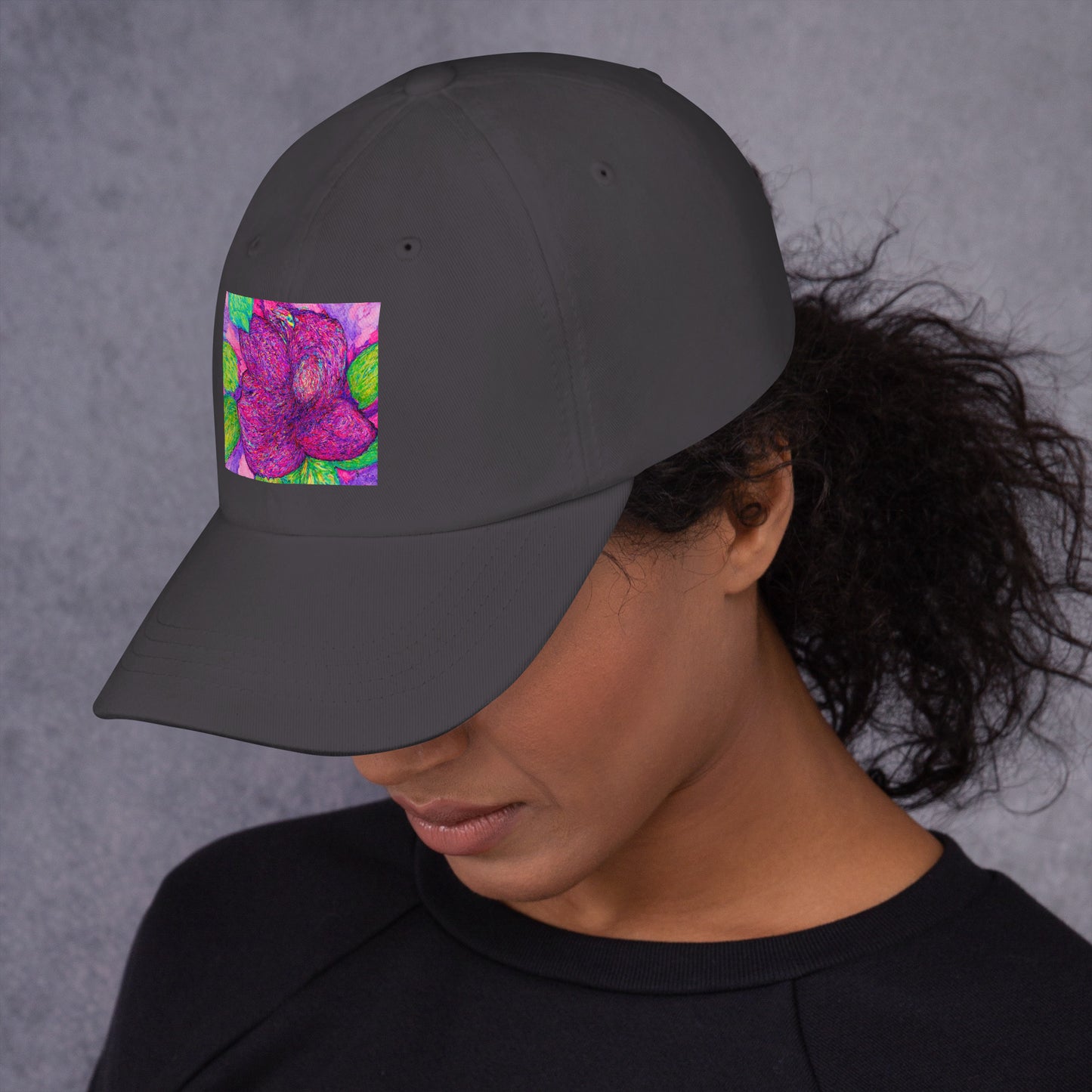 Stylish hat featuring original artwork—comfortable, adjustable, and perfect for everyday wear, outdoor activities, or gifting; ideal for art lovers and trendsetters.