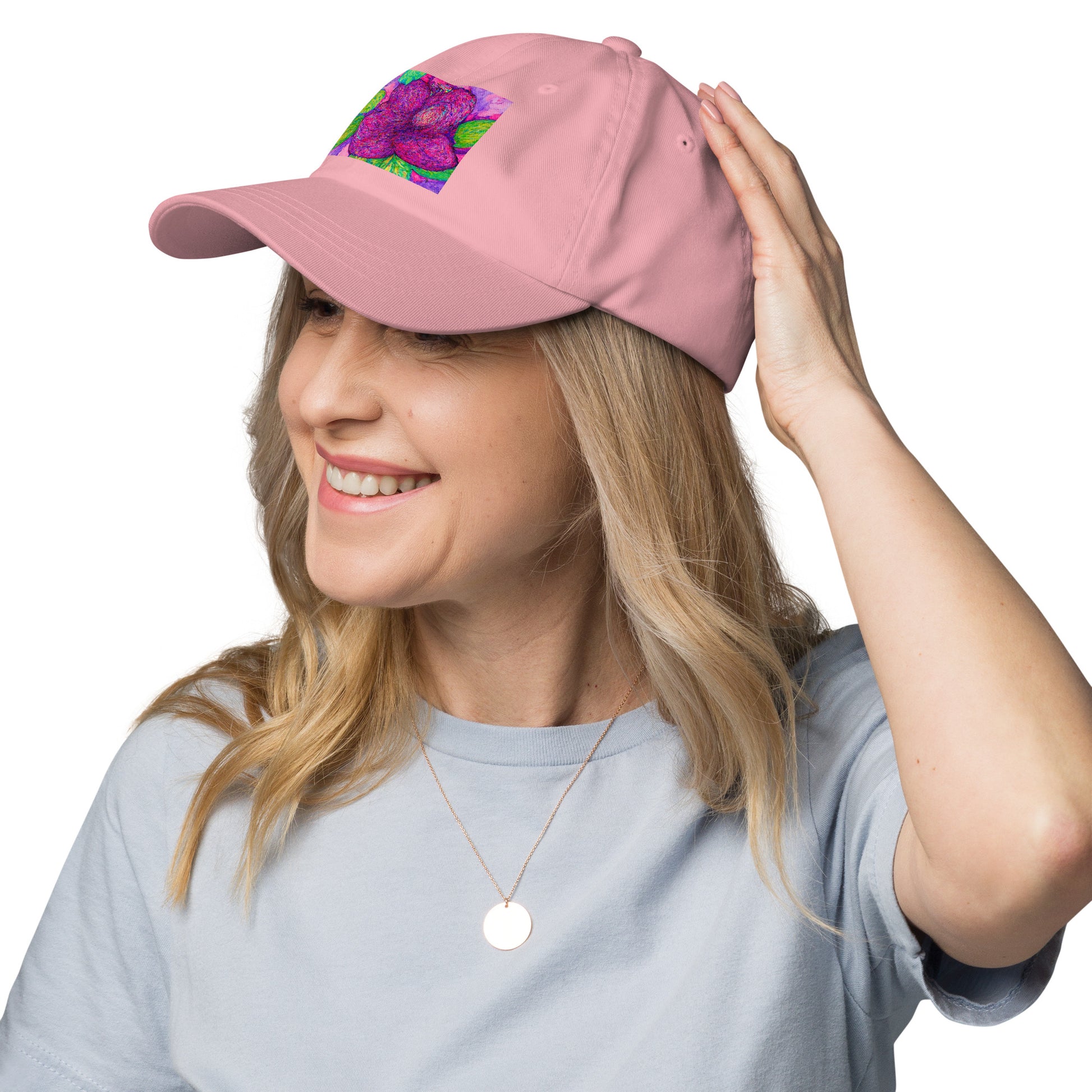 Stylish hat featuring original artwork—comfortable, adjustable, and perfect for everyday wear, outdoor activities, or gifting; ideal for art lovers and trendsetters.