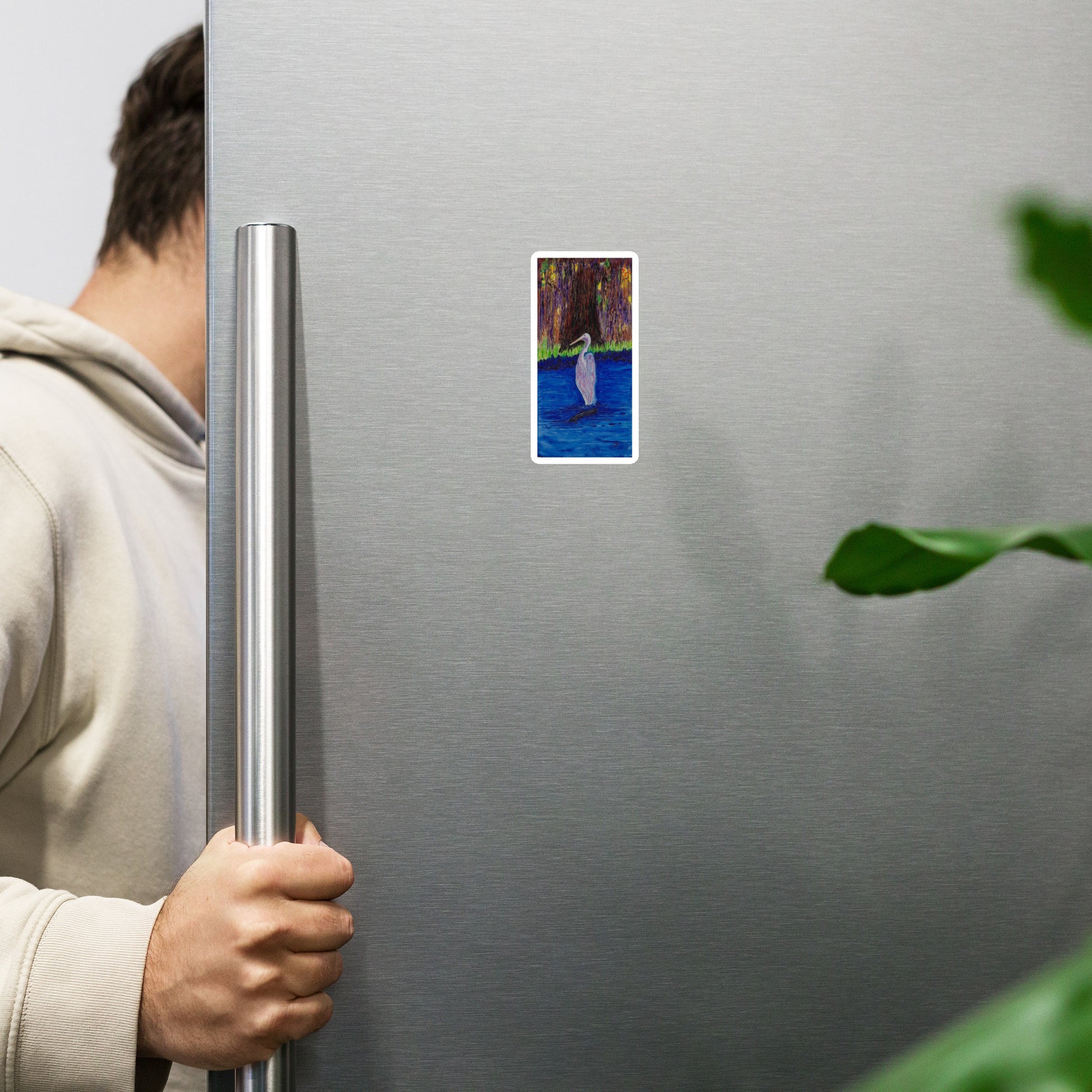 Magnet featuring original artwork—durable, vibrant, and perfect for decorating refrigerators, lockers, or magnetic boards with artistic flair.