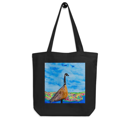 Eco tote bag with original watercolor artwork, featuring a spacious interior, sturdy straps, and lightweight design—perfect for travel, overnight stays, or stylish carry-on use.