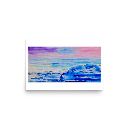 Original wall art featuring watercolor art design, perfect for home decor, gallery walls, or office spaces—high-quality artwork that adds color, character, and creativity to any room.