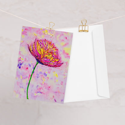 Premium greeting card featuring original artwork —perfect for notes, holidays, or special occasions; printed with quality with vibrant colors for a personal, artistic touch.