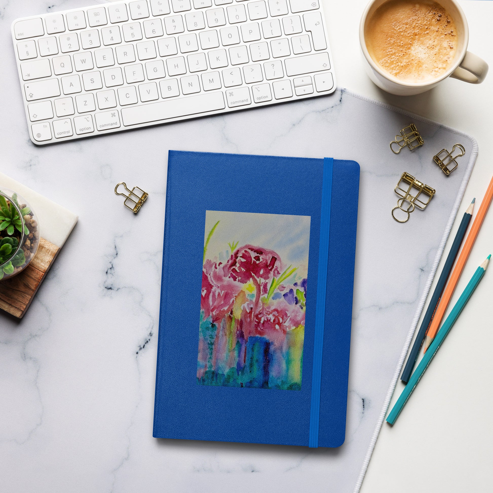 Hardcover bound notebook featuring original cover artwork—durable, stylish, and perfect for journaling, note-taking, or creative writing; ideal for students, professionals, and art lovers.