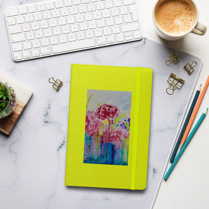 Hardcover bound notebook featuring original cover artwork—durable, stylish, and perfect for journaling, note-taking, or creative writing; ideal for students, professionals, and art lovers.