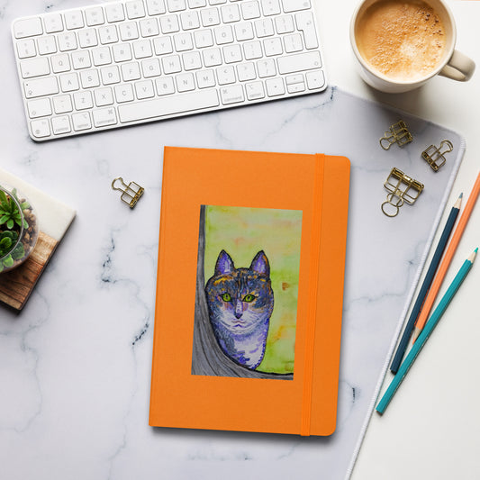 Hardcover bound notebook featuring original cover artwork—durable, stylish, and perfect for journaling, note-taking, or creative writing; ideal for students, professionals, and art lovers.