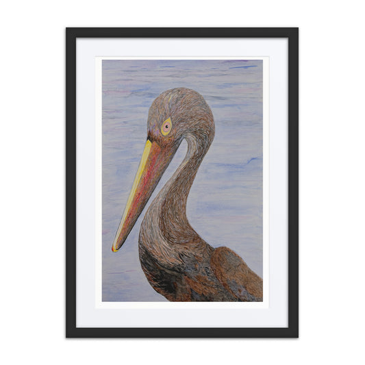 Original wall art featuring Louisiana Pelican watercolor art design, perfect for home decor, gallery walls, or office spaces—high-quality artwork that adds color, character, and creativity to any room.