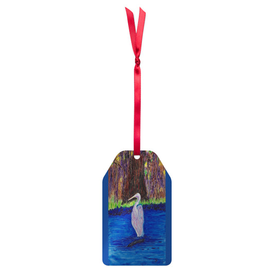 Holiday ornament featuring original artwork, perfect for Christmas trees, seasonal decor, or gift giving—high-quality, artist-designed keepsake to add charm and personality to your celebrations.