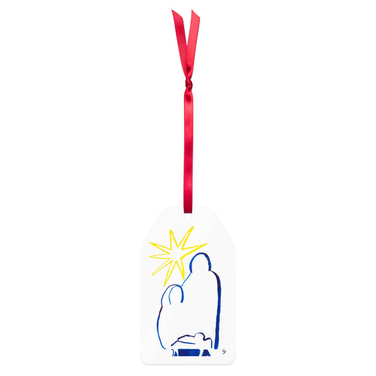 Holiday ornament featuring original artwork, perfect for Christmas trees, seasonal decor, or gift giving—high-quality, artist-designed keepsake to add charm and personality to your celebrations.