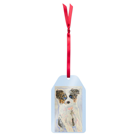 Holiday ornament featuring original artwork, perfect for Christmas trees, seasonal decor, or gift giving—high-quality, artist-designed keepsake to add charm and personality to your celebrations.