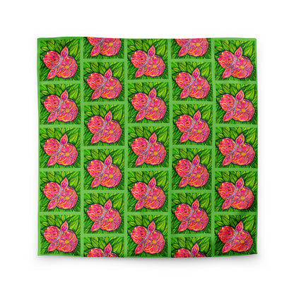 Luxury duvet cover featuring original artwork—soft, breathable fabric with hidden zipper closure; perfect for transforming any bedroom with artistic style, comfort, and modern home decor flair.