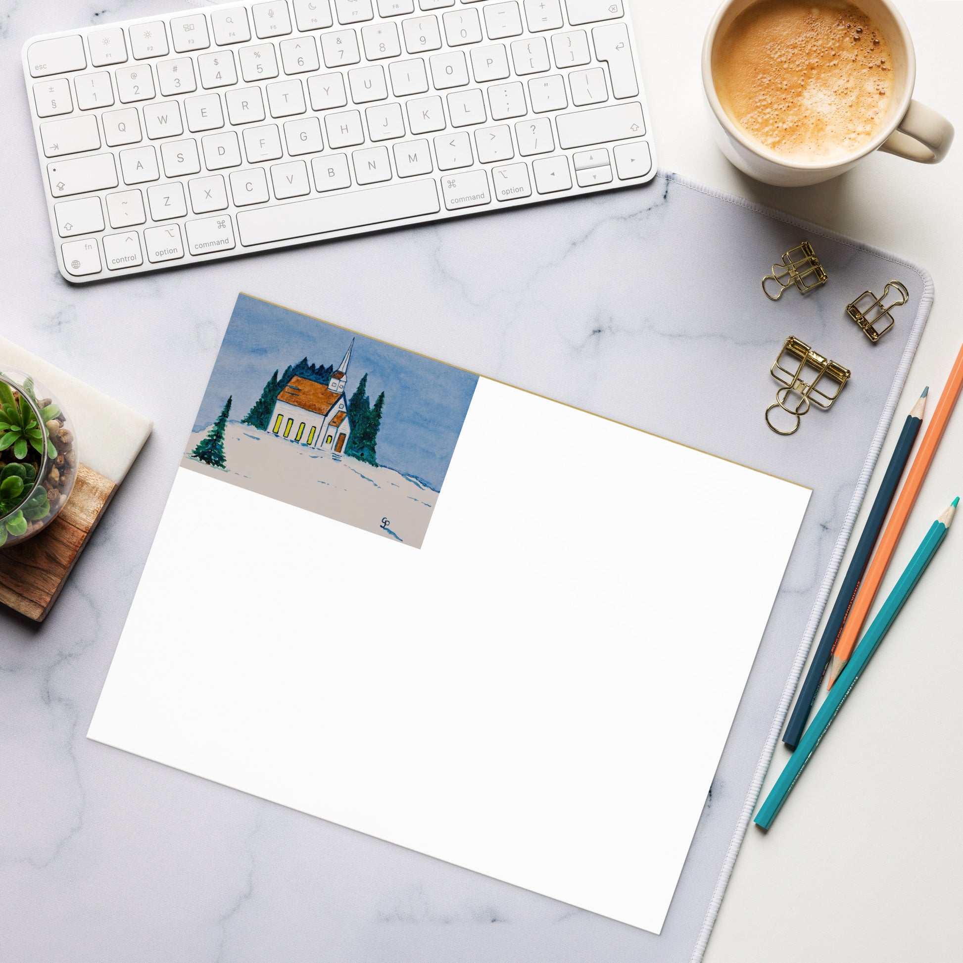 Artist-designed notepad featuring original artwork on each page—perfect for to-do lists, daily notes, or gift giving; compact, stylish, and ideal for home, office, or school use.