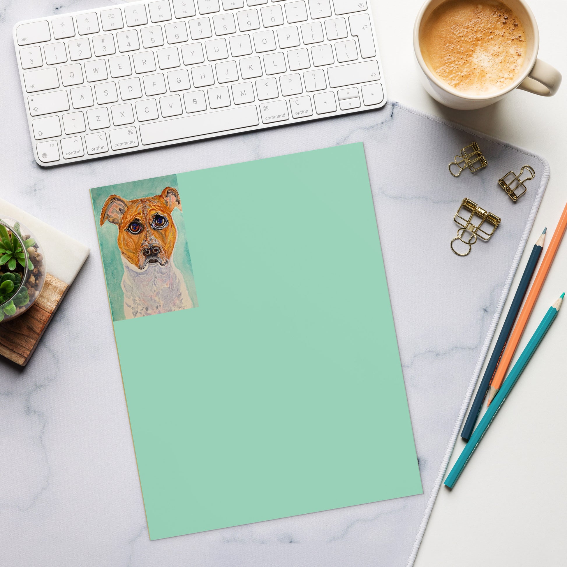 Artist-designed notepad featuring original artwork on each page—perfect for to-do lists, daily notes, or gift giving; compact, stylish, and ideal for home, office, or school use.