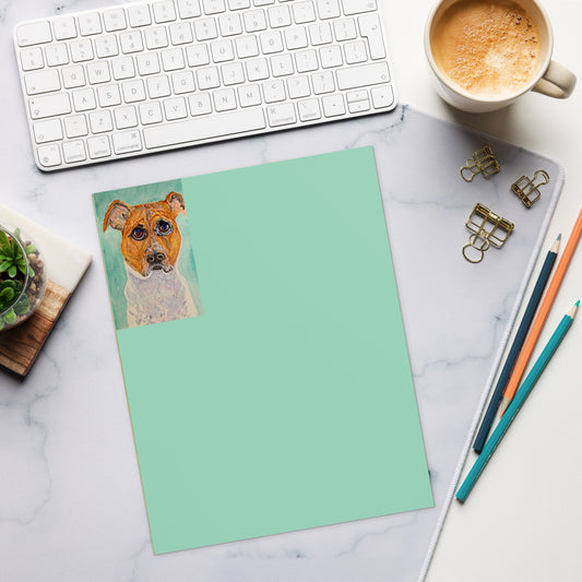Artist-designed notepad featuring original artwork on each page—perfect for to-do lists, daily notes, or gift giving; compact, stylish, and ideal for home, office, or school use.