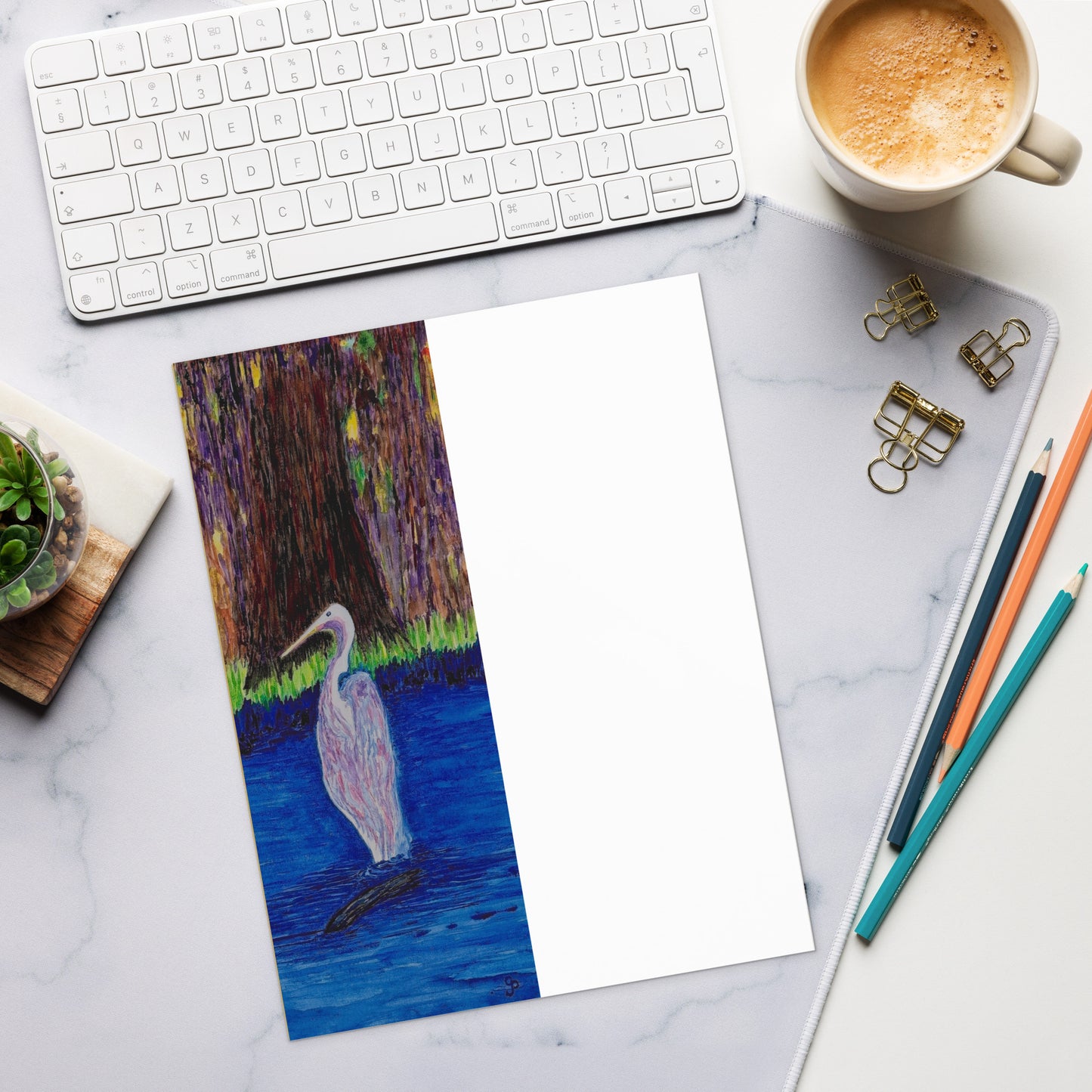Artist-designed notepad featuring original artwork on each page—perfect for to-do lists, daily notes, or gift giving; compact, stylish, and ideal for home, office, or school use.